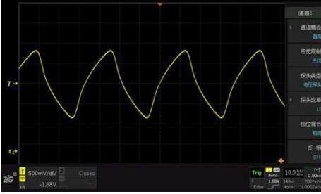 示波器测有源晶振为何不是方波而是三角波？