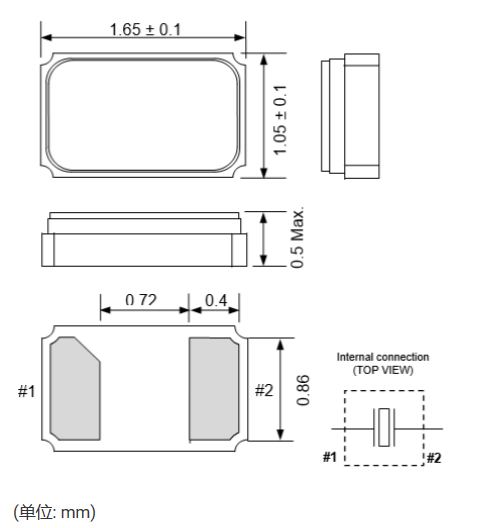 小型RTC贴片晶振32.768KHz:SMD1610(FC1610AN)规格参数介绍